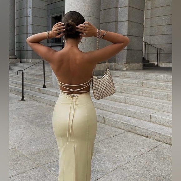 Zara Satin Effect Midi Dress. NWT. Size X Small - Picture 2 of 13